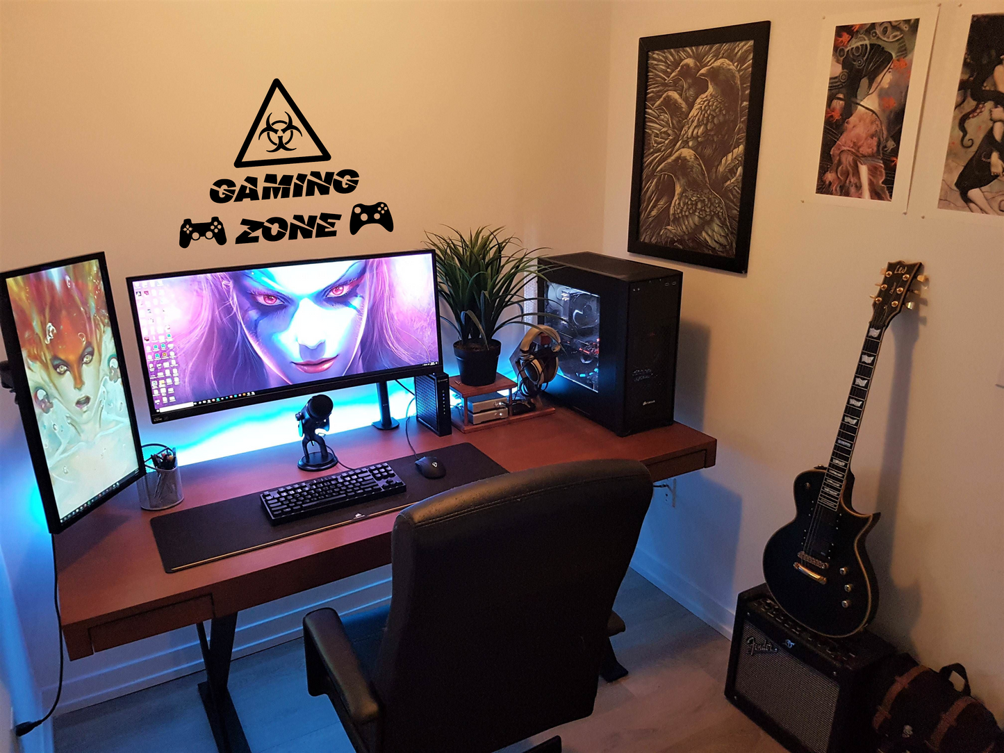 Sticker, Zone Gaming : Attention 🎮⚠️