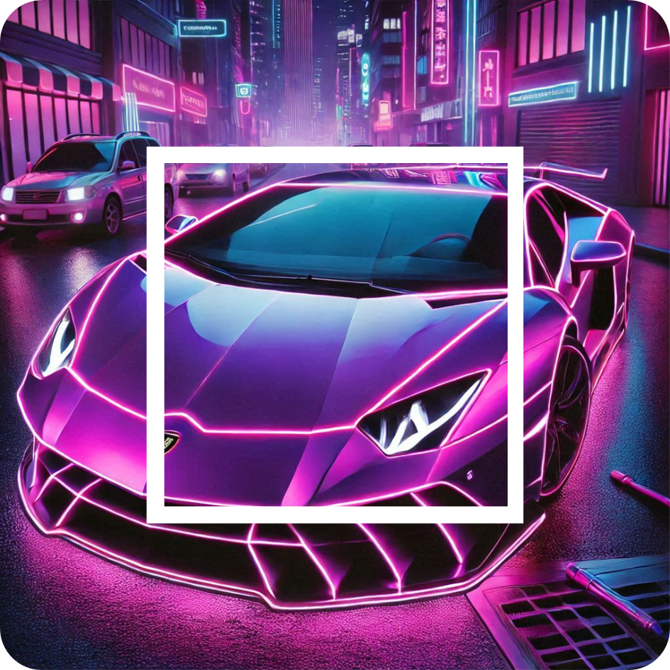 Sticker, d'interrupteur Lamborghini néon