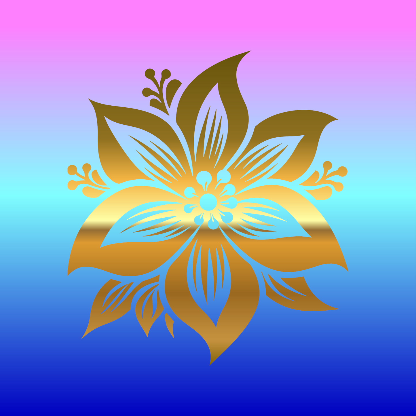 Sticker, Fleur Stylisée 🌸✨