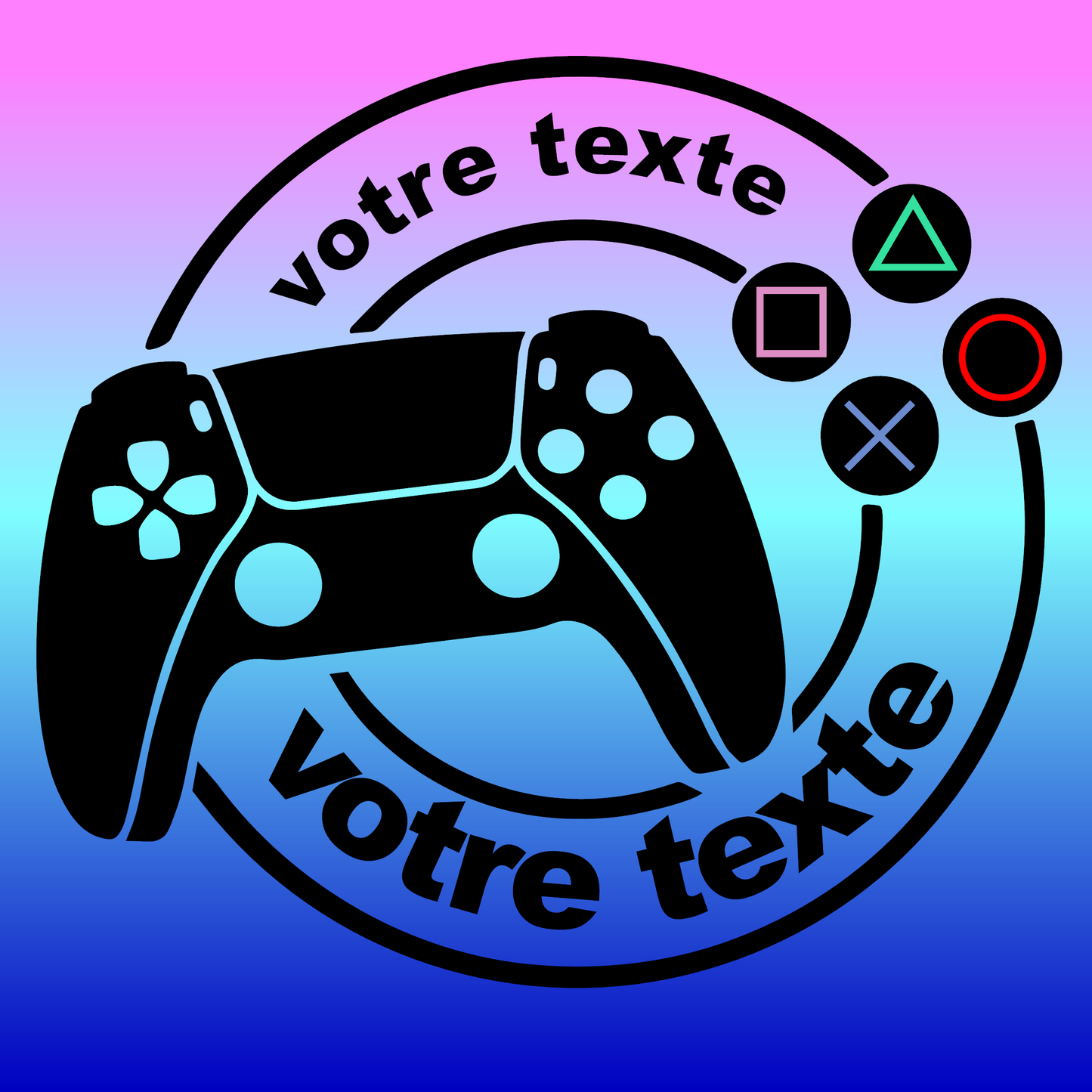 Sticker Personnalisable PS5 pour Porte 🚪✨