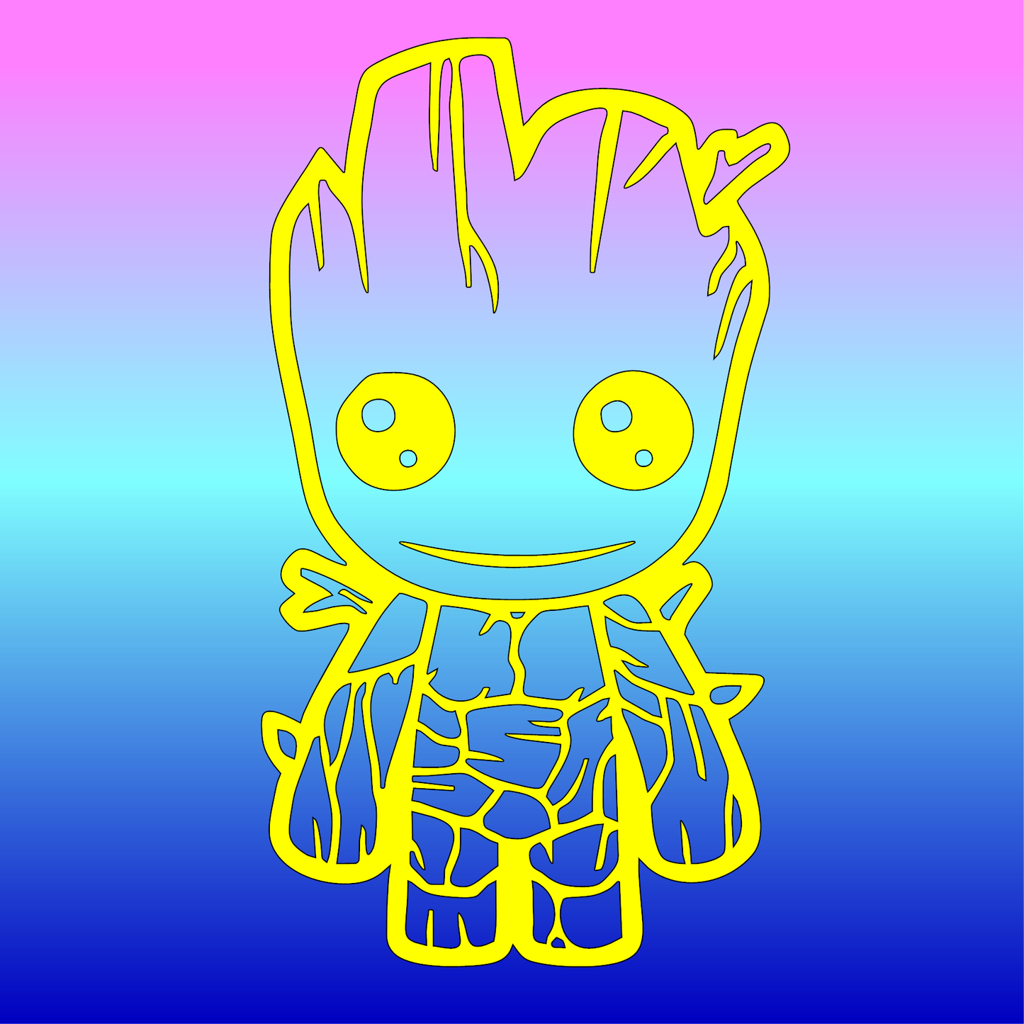 Stickers, Groot le bébé Gardien