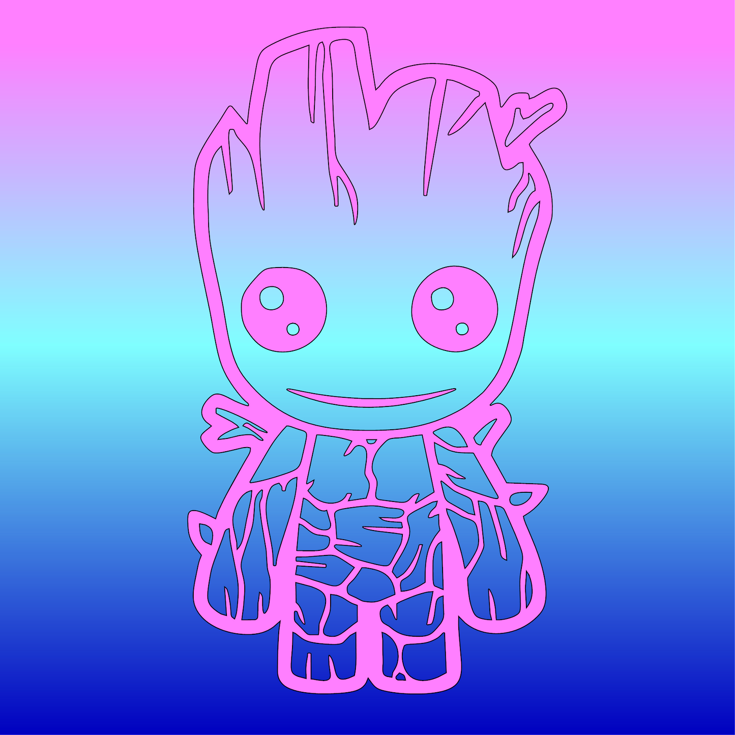 Stickers, Groot le bébé Gardien