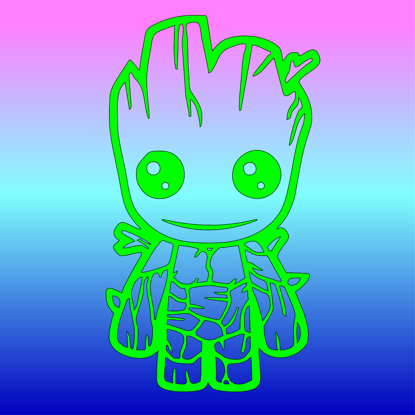 Stickers, Groot le bébé Gardien