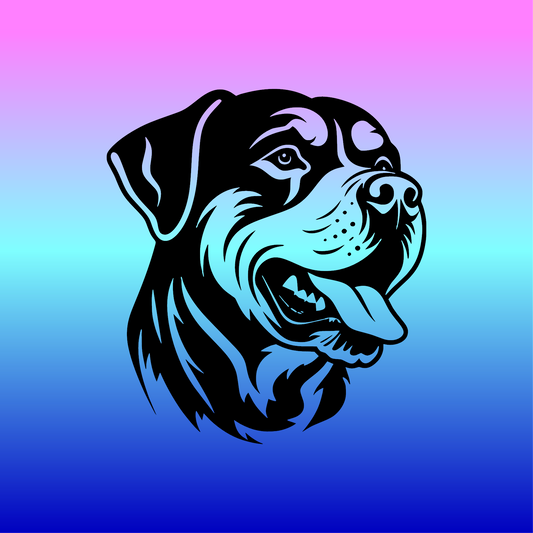 Sticker, Rottweiler 🐾✨
