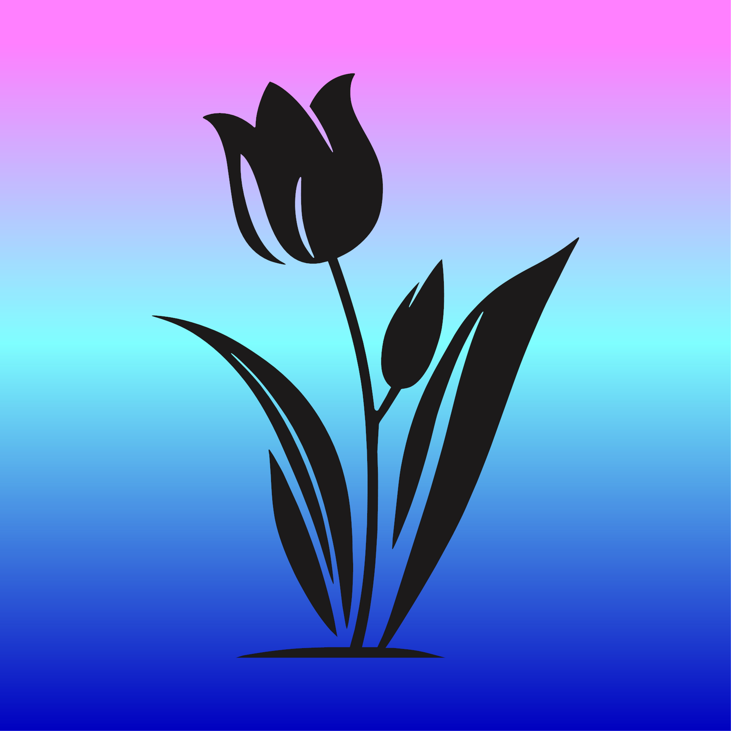 Sticker, Tulipe Élégante 🌷✨
