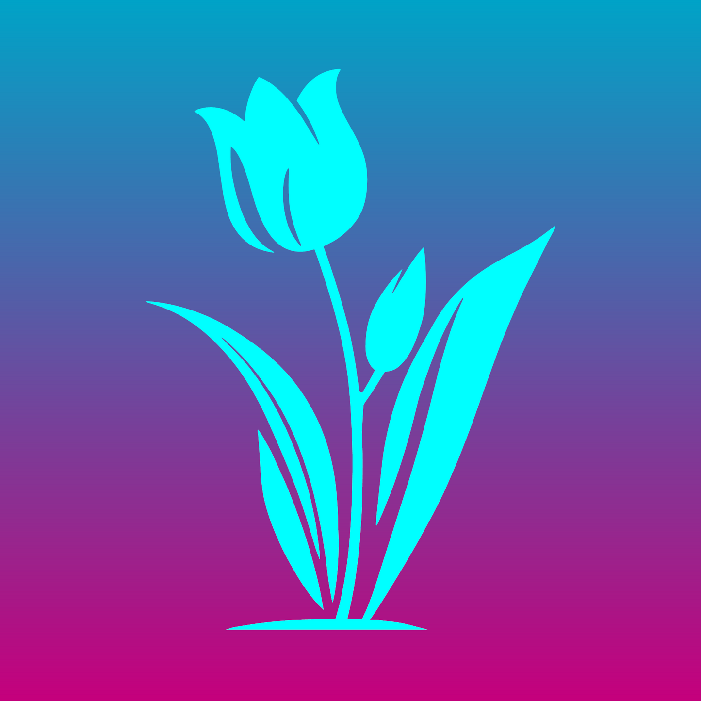 Sticker, Tulipe Élégante 🌷✨