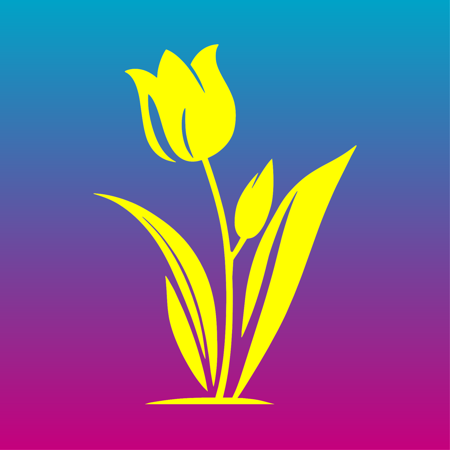 Sticker, Tulipe Élégante 🌷✨