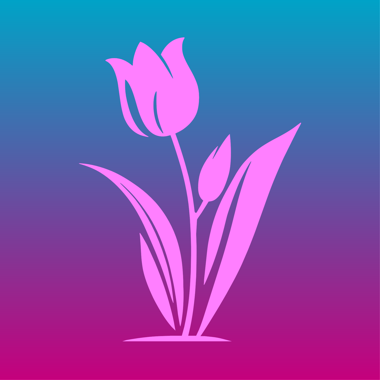 Sticker, Tulipe Élégante 🌷✨